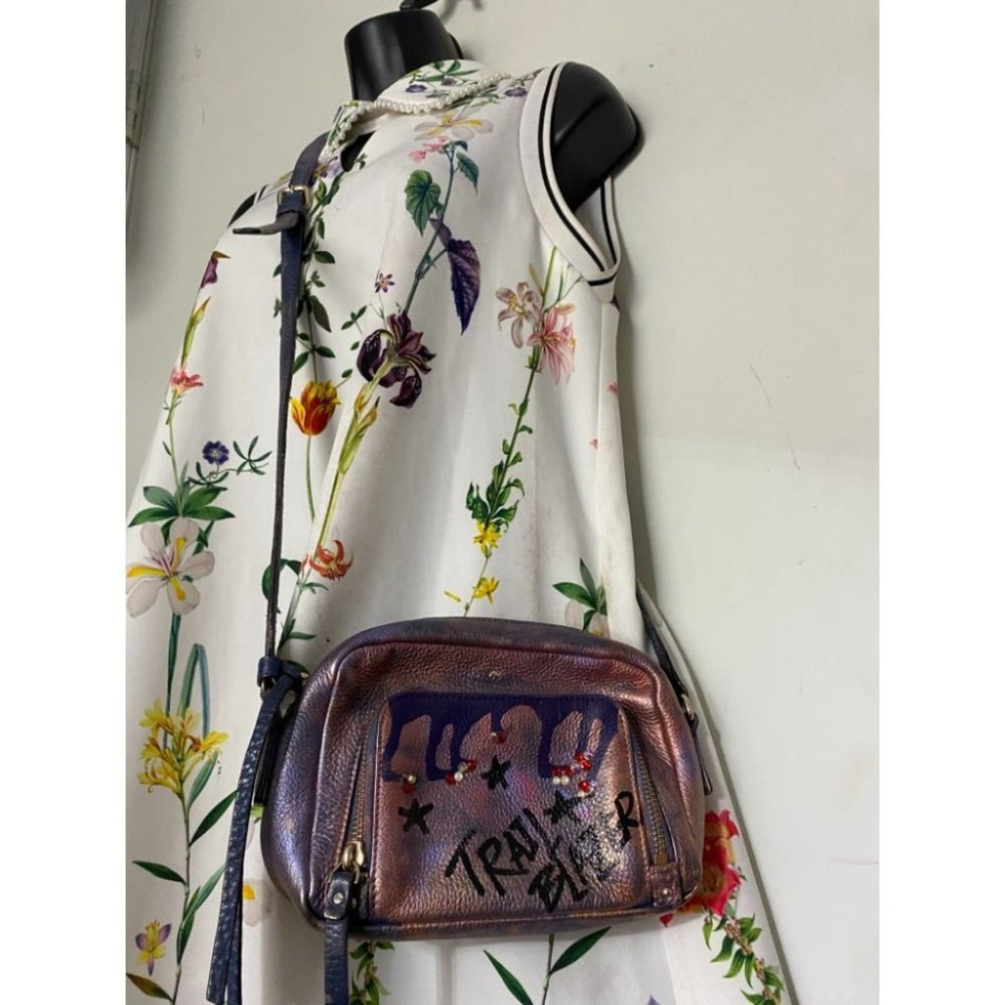 Kate Spade Leather Crossbody Brown Customized