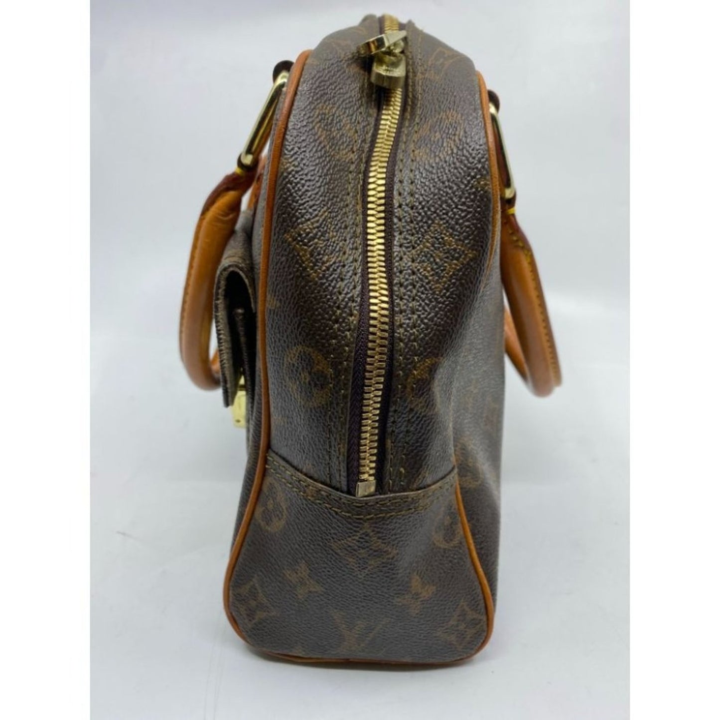 Louis Vuitton Manhattan PM Brown Tote Handbag