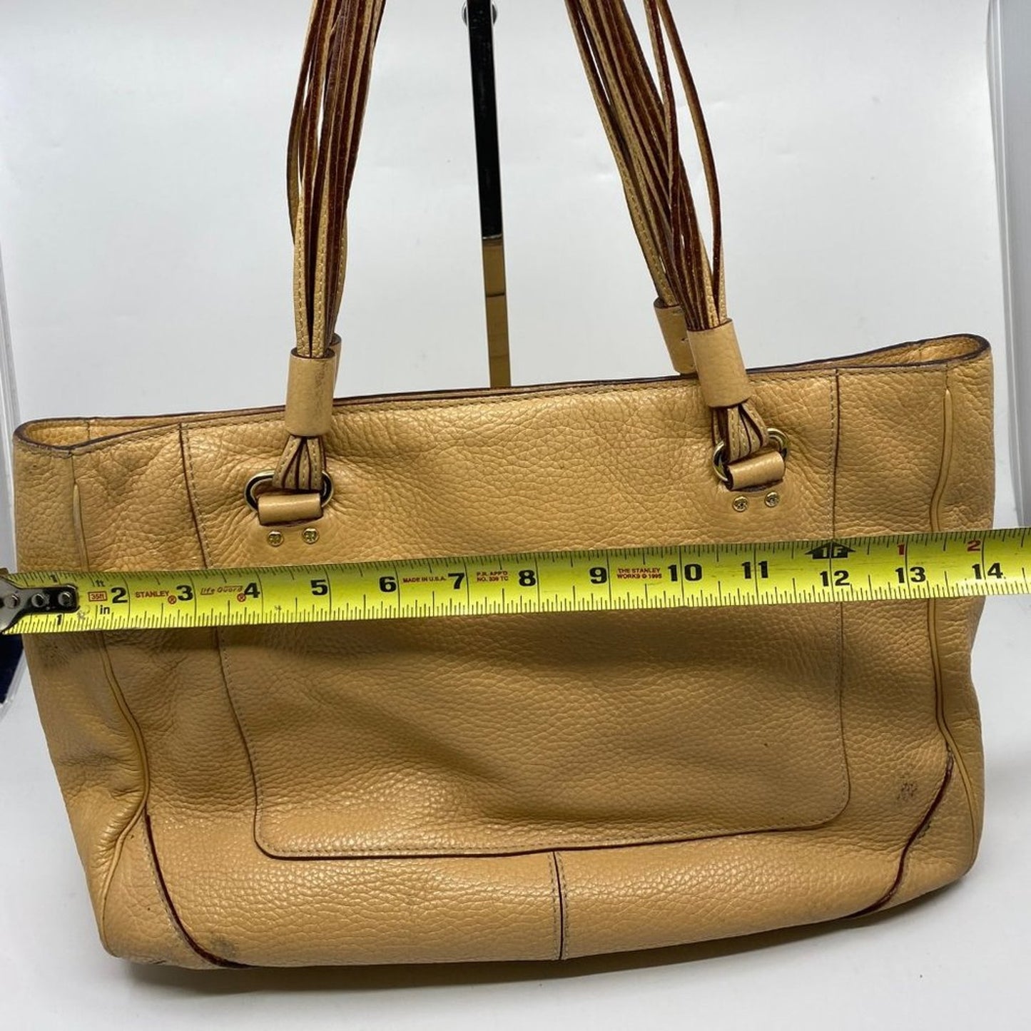 Kate Spade Tan Large Leather Tote Bag