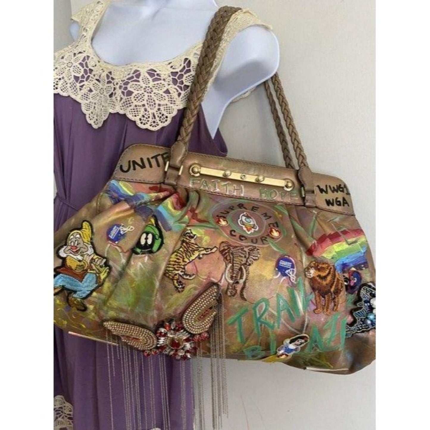 valentino w large customized applique and artwork