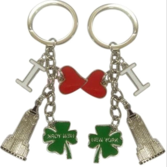 2 "I Love NY & CNYC" Good Luck Key chains