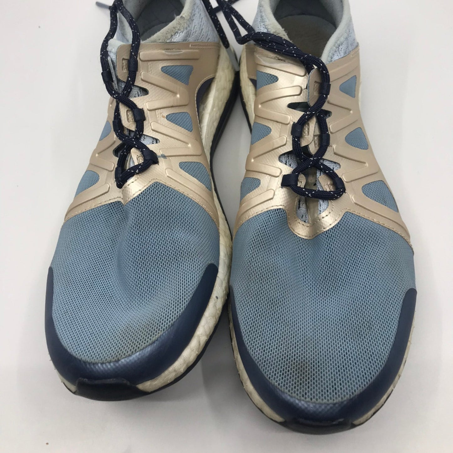 Adidas Boost Blue Gold Sneakers Size 7F/6M