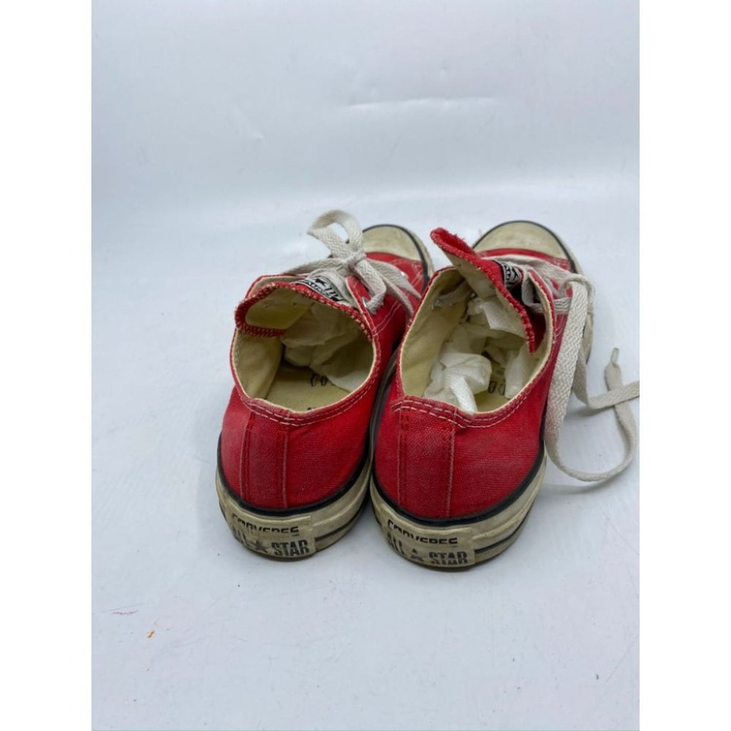 CONVERSE Sneakers White Red Men's Size 5