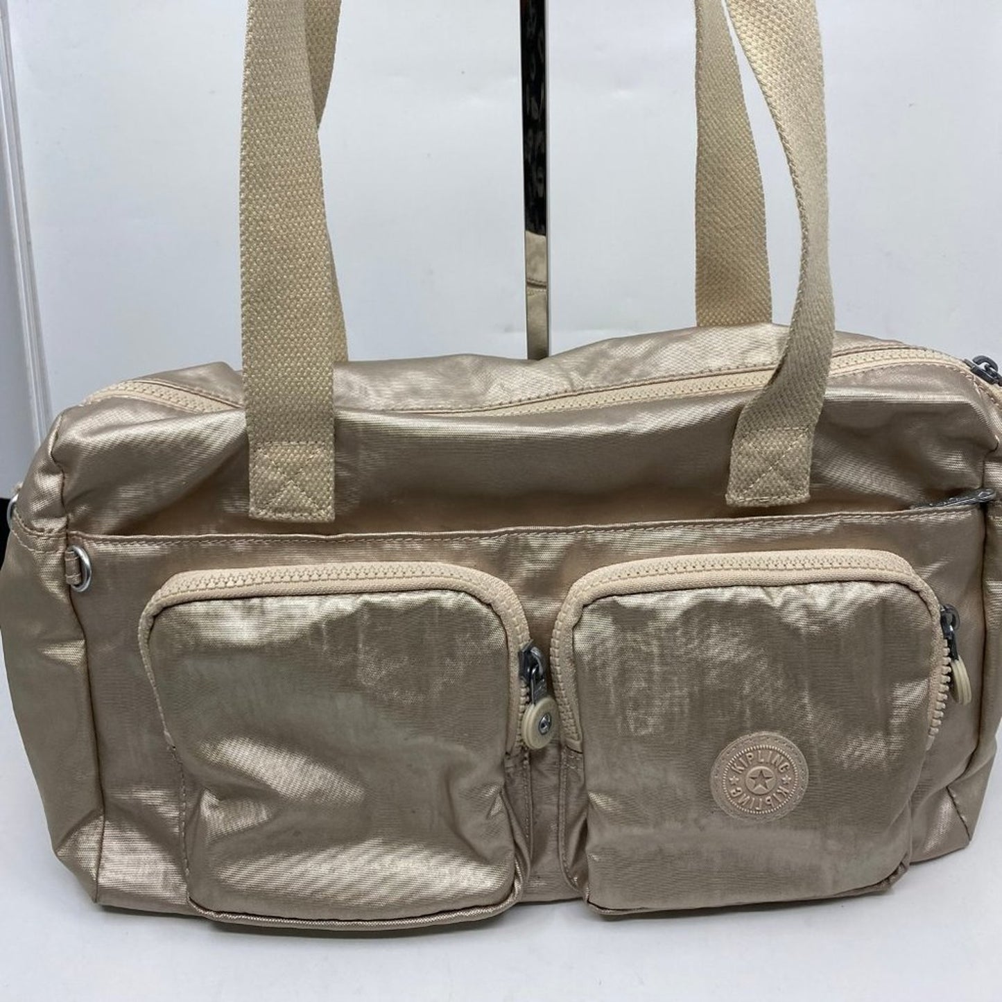 Kipling Tan Nylon Handbag
