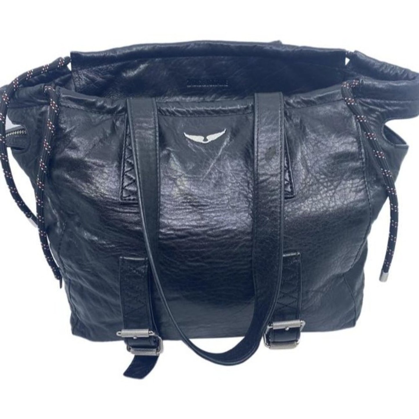 Zadig And Voltaire Bianca Black Leather Shoulder Bag