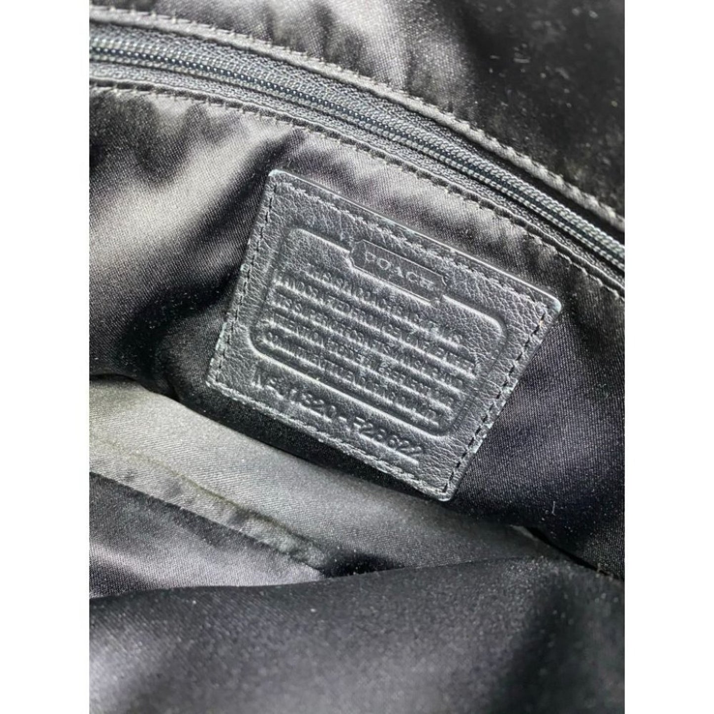 COACH Medium/ Large Leather Black Shoulder Bag