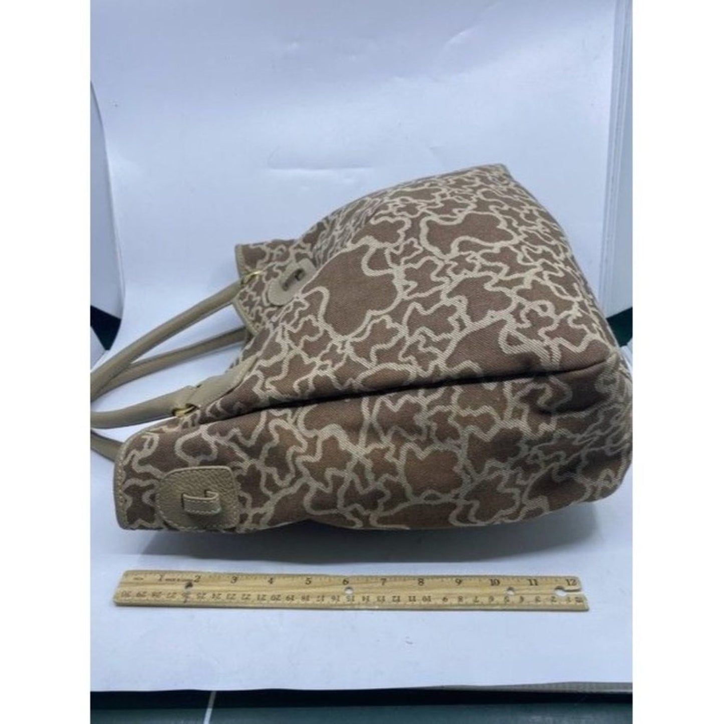 Tous Euc Beige Faux Fur Shoulder Bag