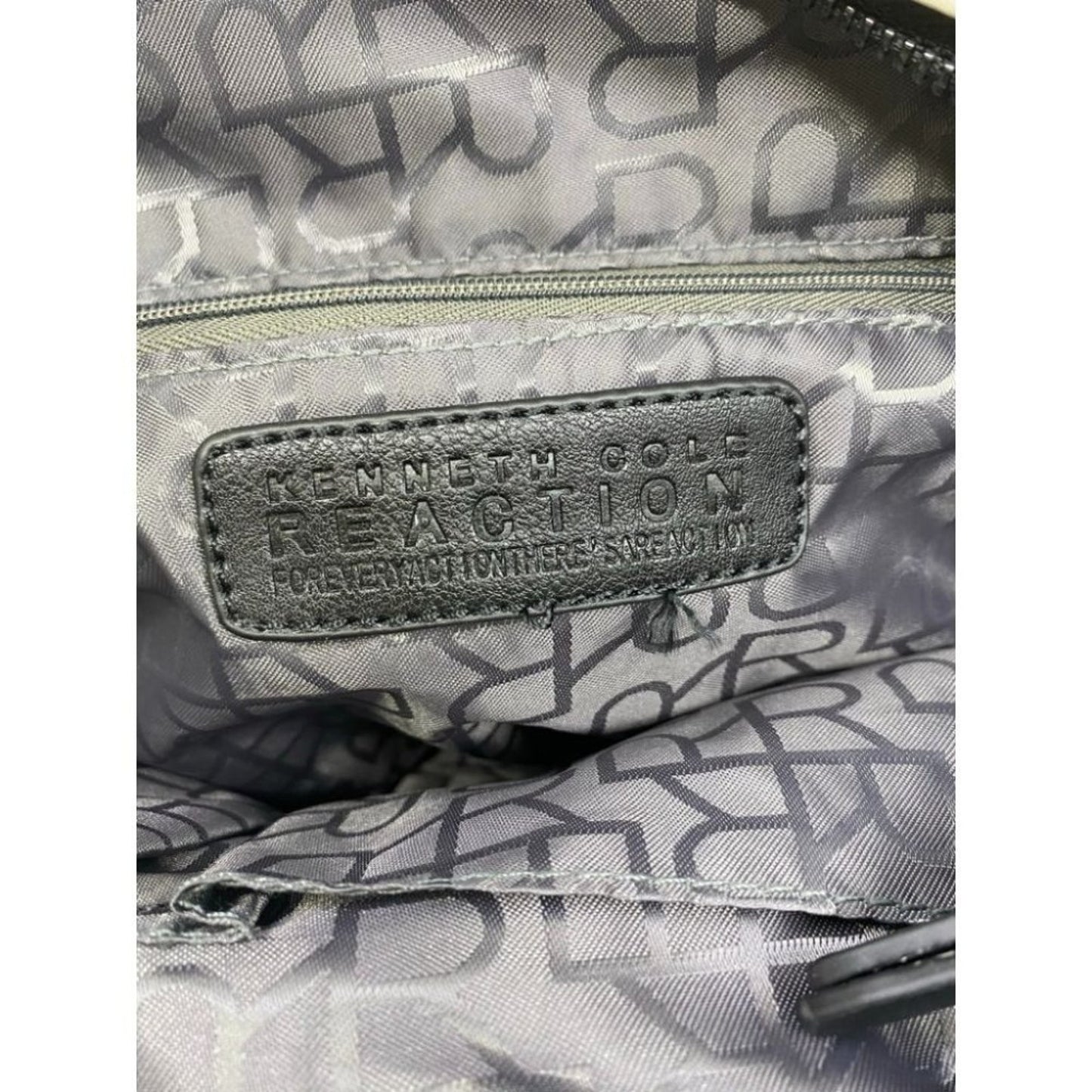 Kenneth Cole White Large Leather Crossbody Bag