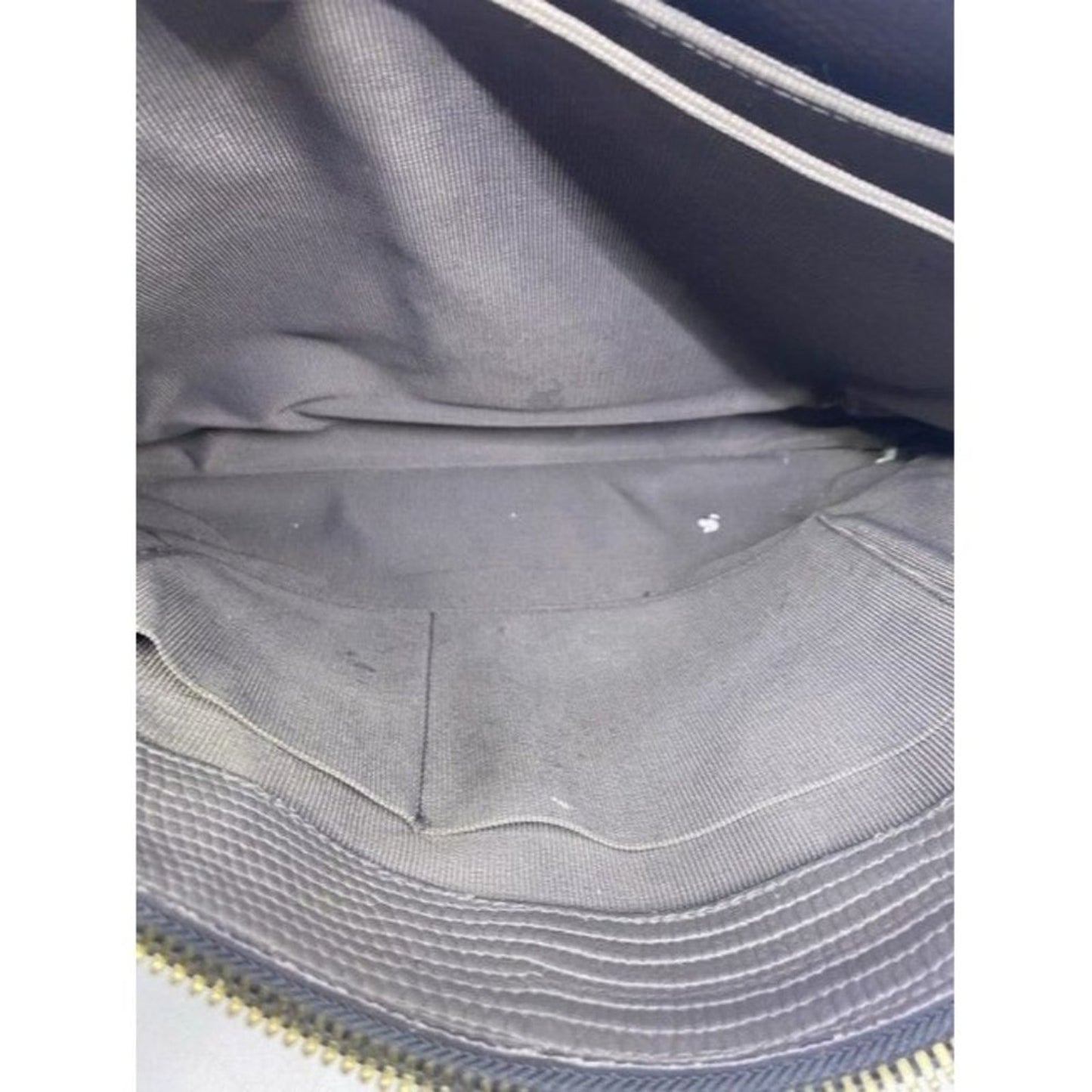 Furla Unique Vintage Snake Print Metal Side Supports Gray Leather Tote