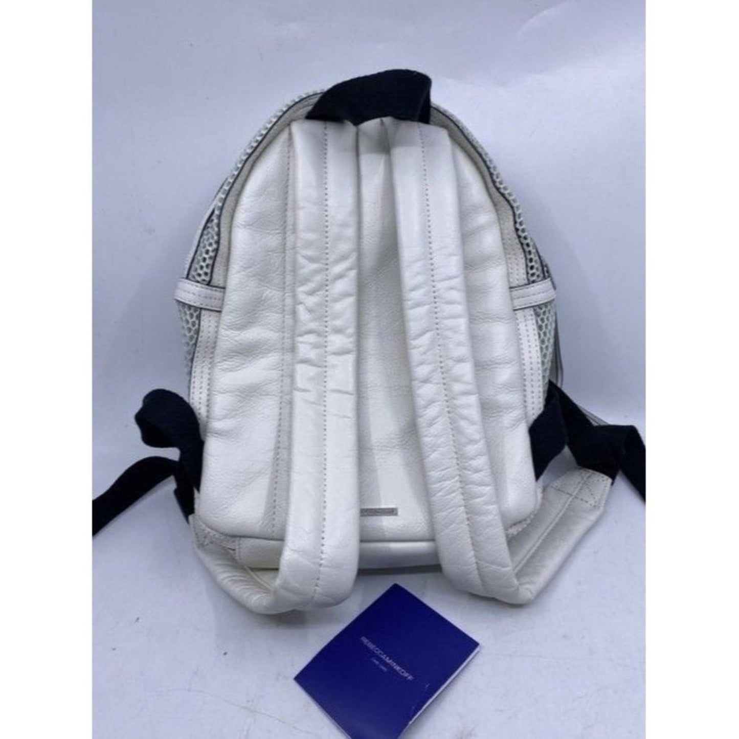 Rebecca Minkoff Net Mini Mab White Leather Backpack