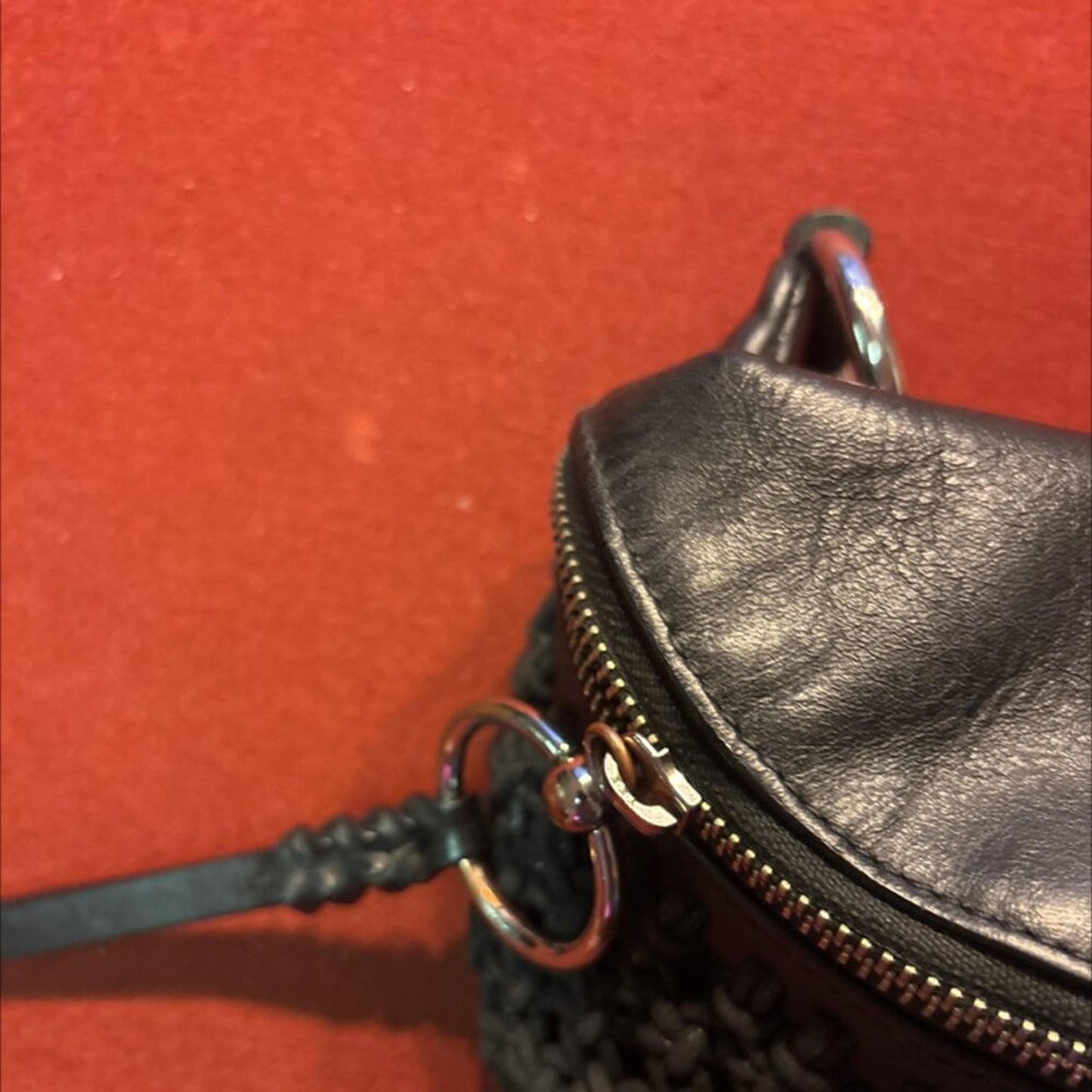 Rebecca Minkoff Julian Hobo Belt Bag - Black Woven Leather