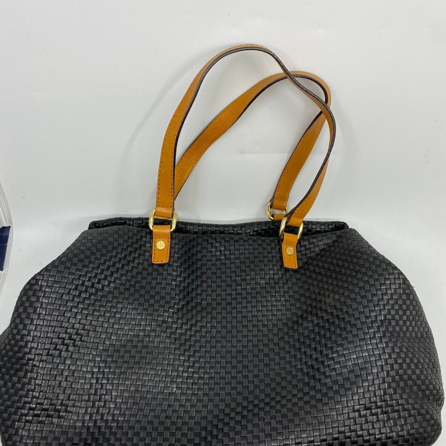 Antonio Melani Black Leather Shoulder Bag