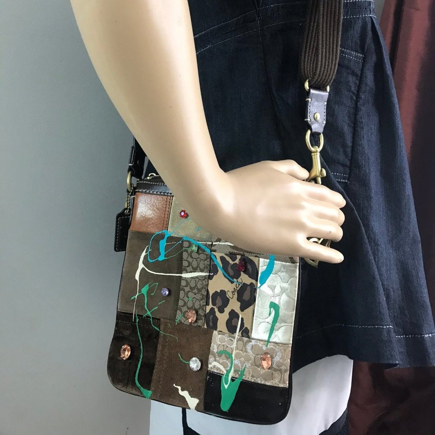 COACH Customized Multicolor Fabric Crossbody Bag