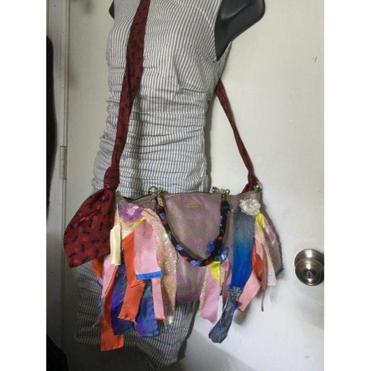 Coach shoulder bag w hand shoulder customized by m
