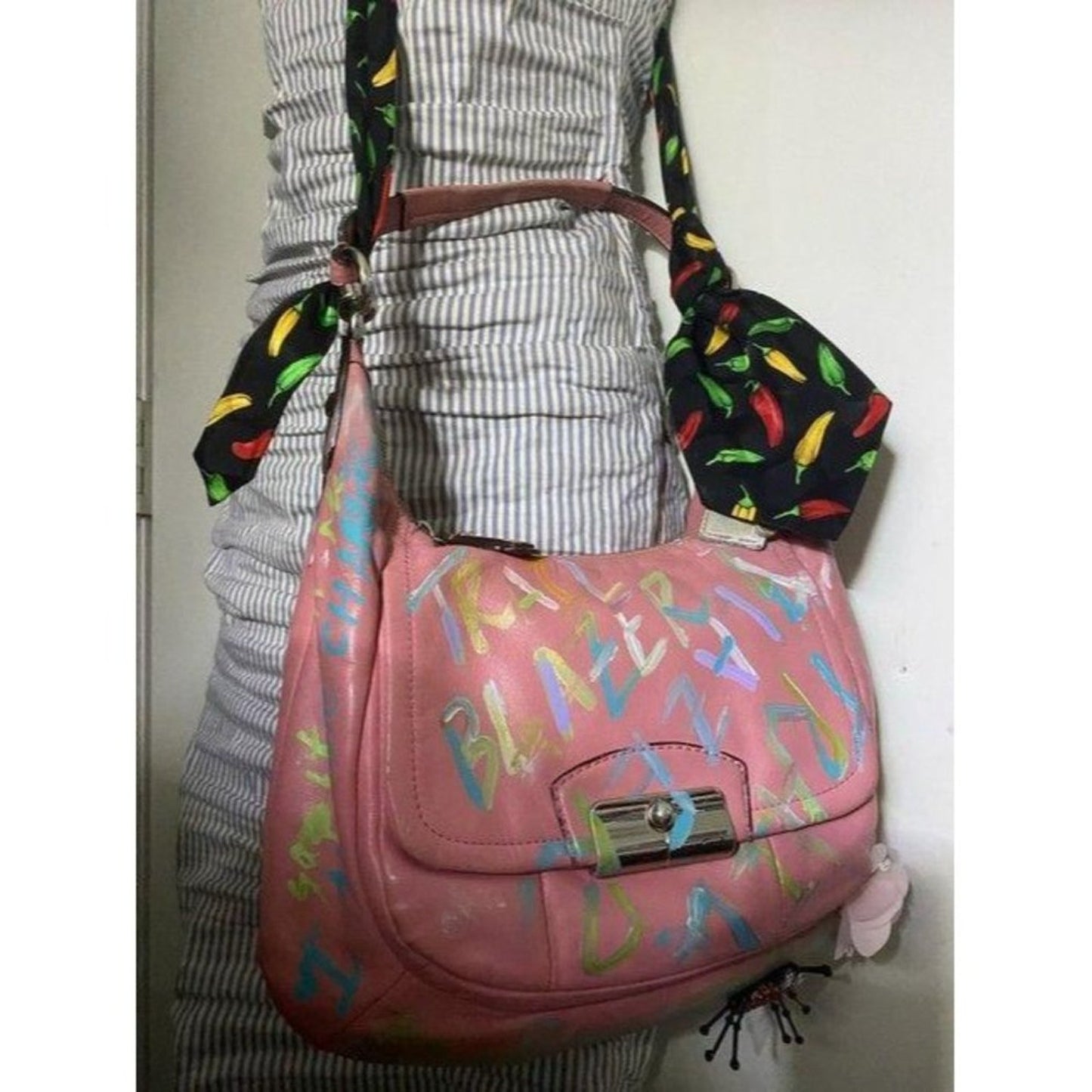 Coach w hand customized by me w applique street ar