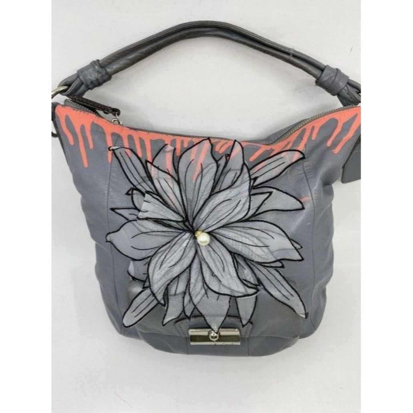 coach w hand customized by me street art gray cora