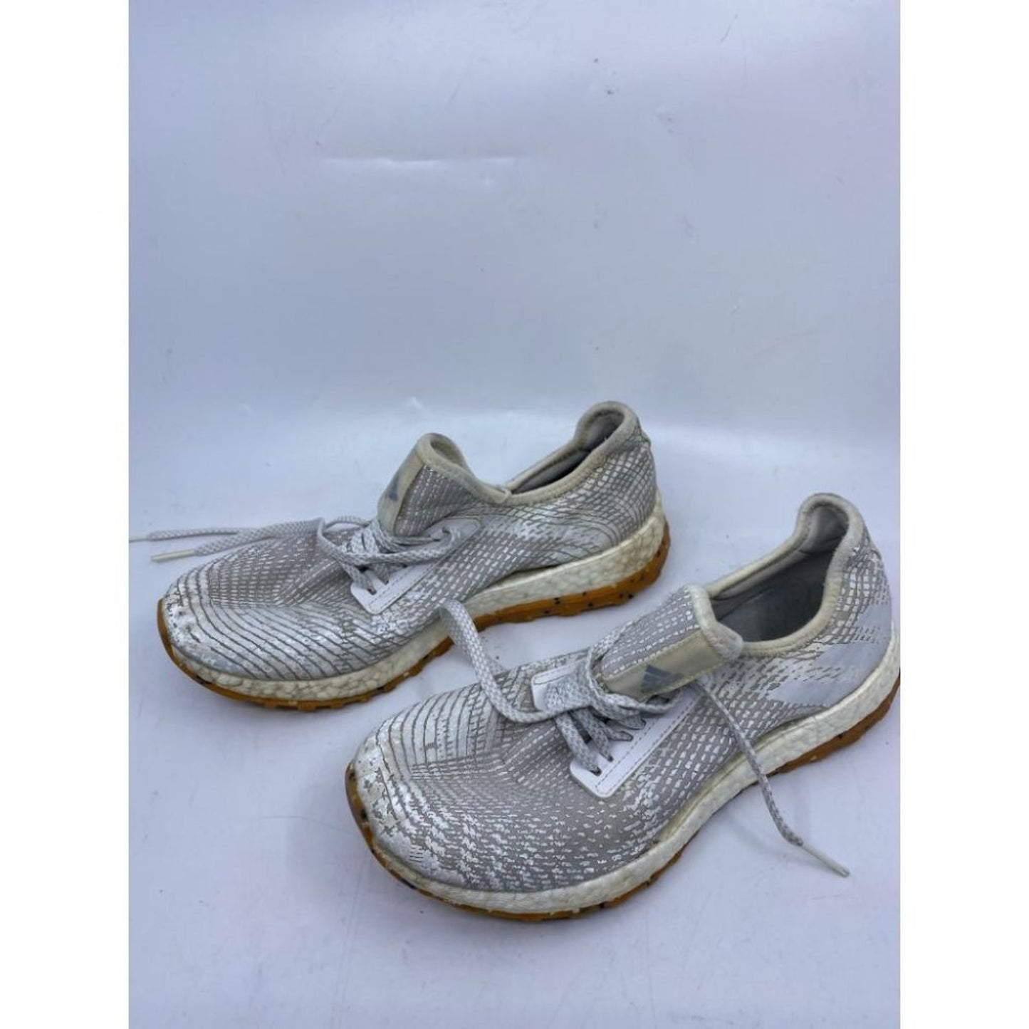 Adidas PURE BOOST X Gray White Sneakers Size 9.5