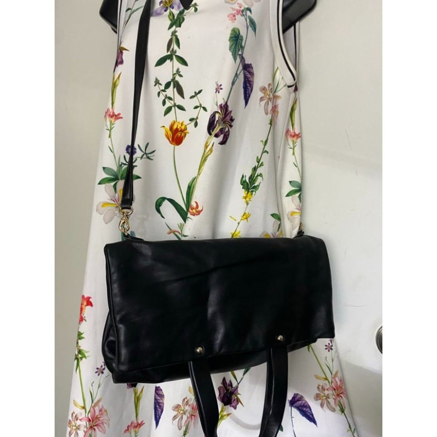 KATE SPADE Leather Fold Over Handbag/ Crossbody