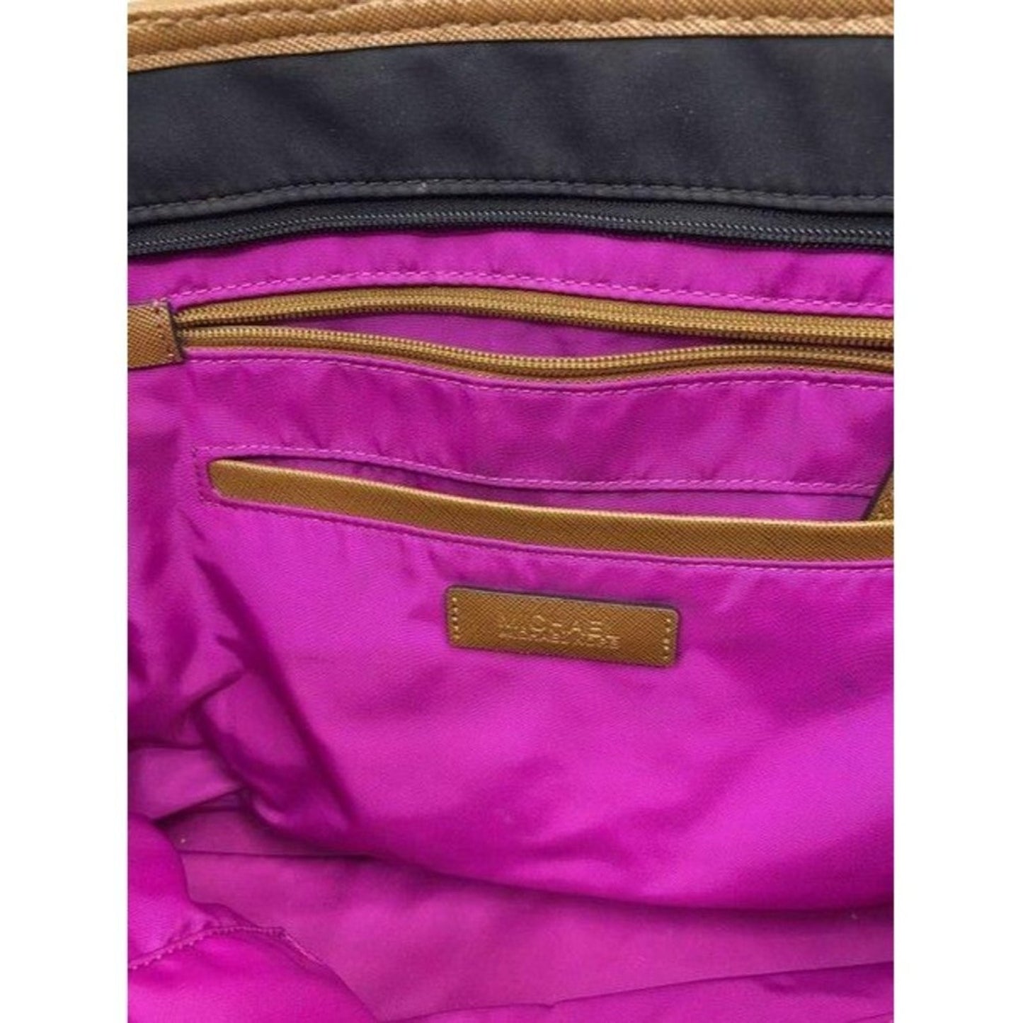 michael kors black fabric shoulder bag