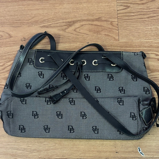 Dooney & Bourke Black and Gray Shoulder Bag