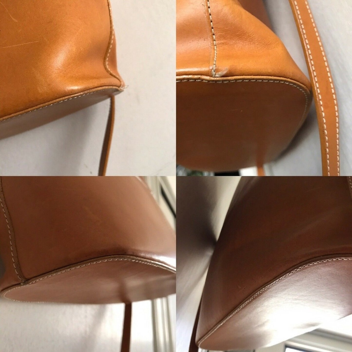 GUIA Medium Tan Leather Crossbody Bag