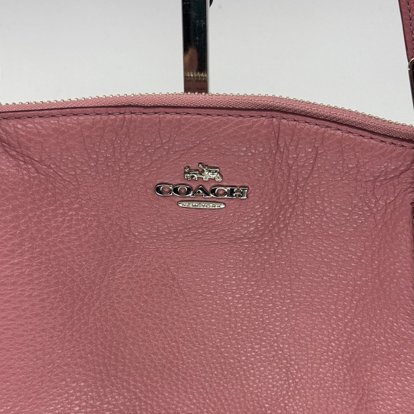 Coach Dusty Rose Leather Shoulder Bag