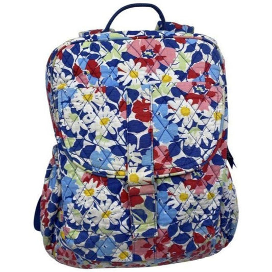 vera bradley floral quilted large multicolor backp