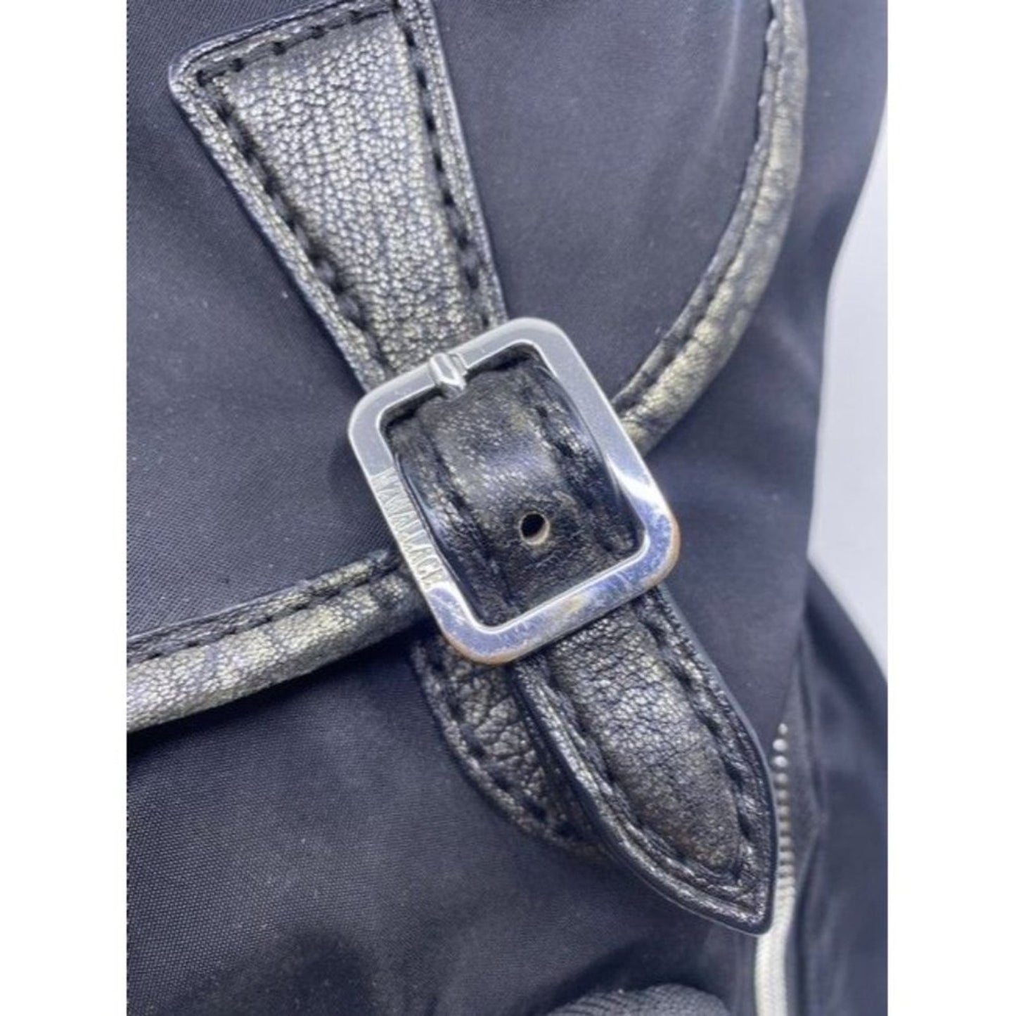 Mz Wallace Cece Moto Black Nylon Backpack