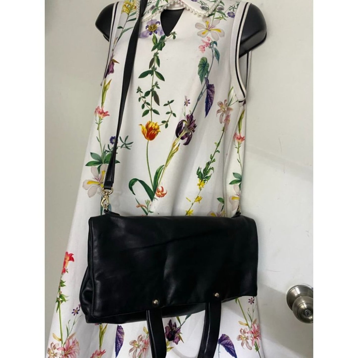 KATE SPADE Leather Fold Over Handbag/ Crossbody