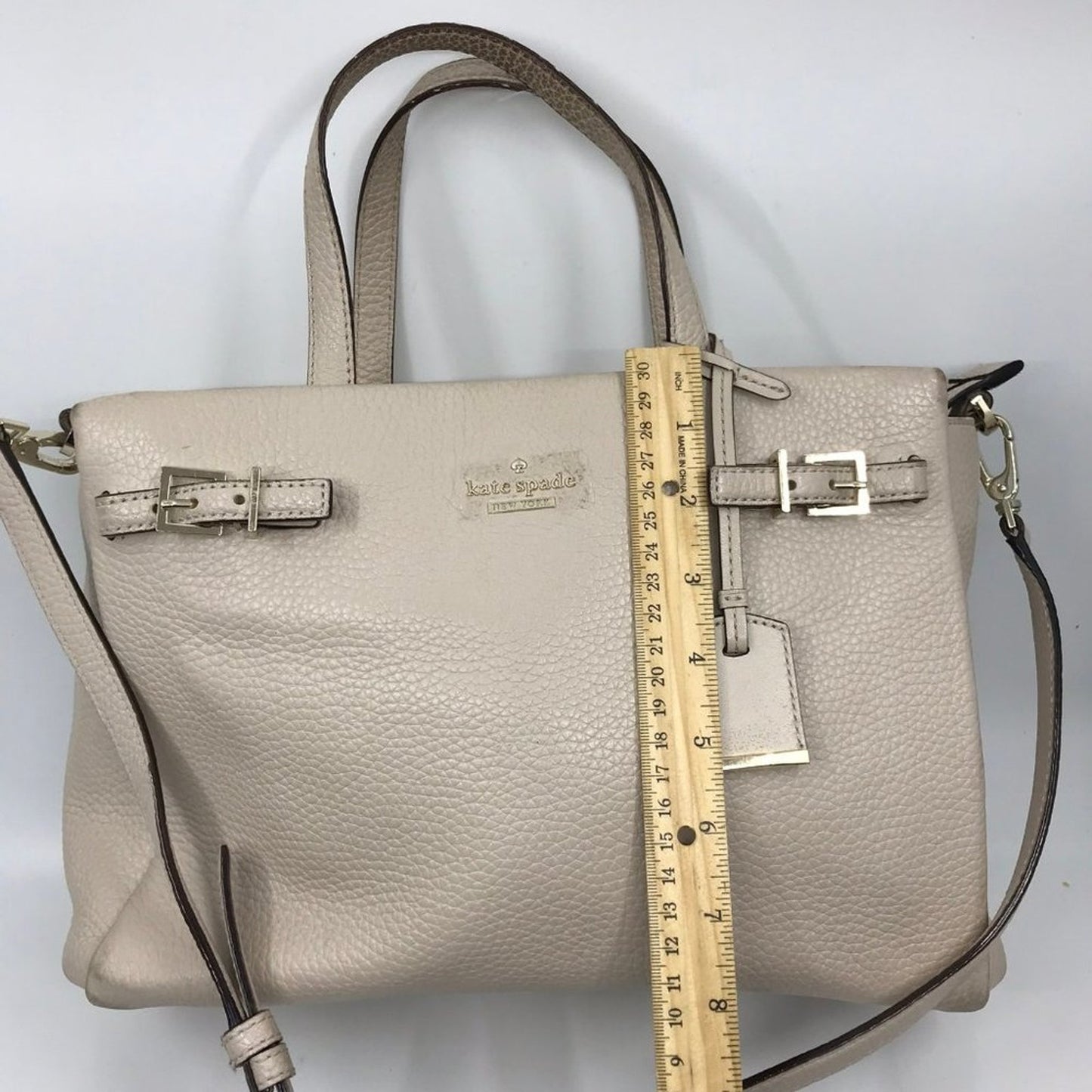 Kate Spade Tan Grain Leather Shoulder Bag