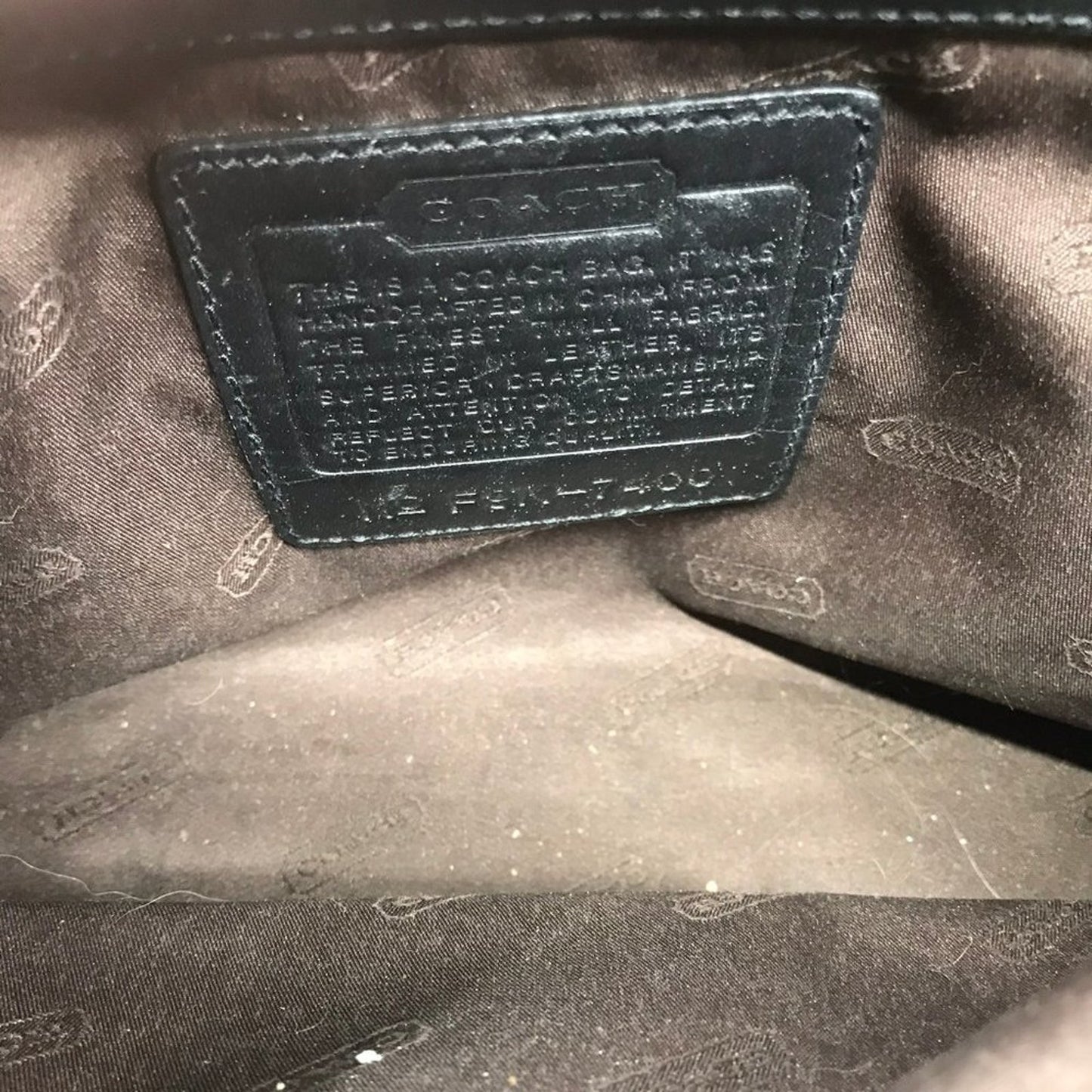 Coach Black Fabric Mini Purse