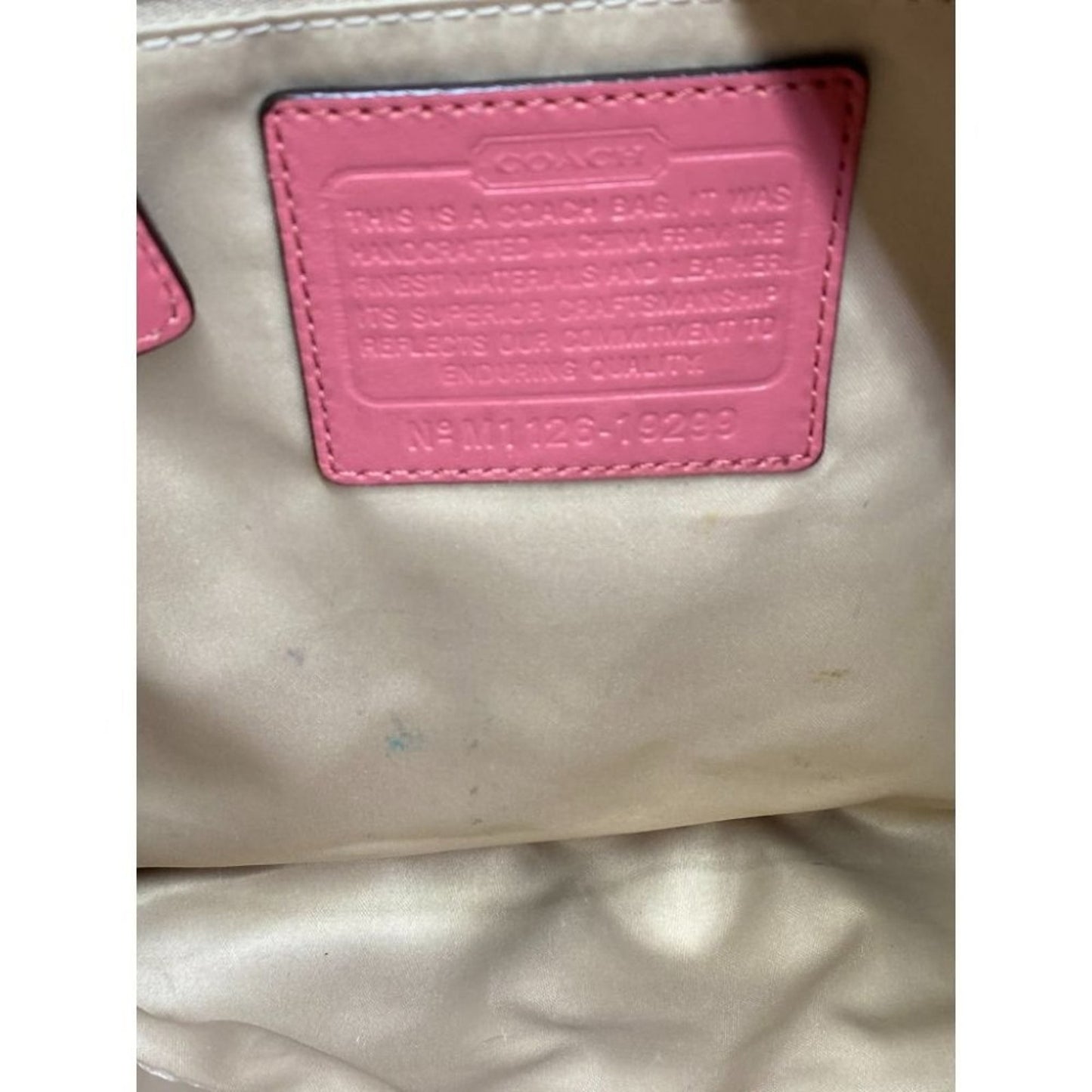 COACH Large Patent Leather Orange Shoulder Bag
