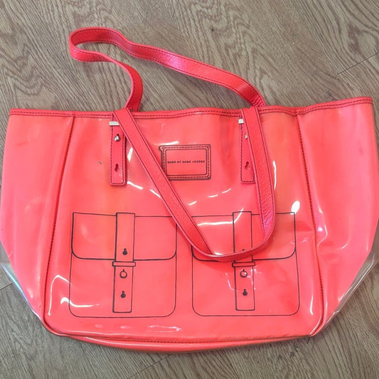 Marc Jacobs Vibrant Coral Tote Bag
