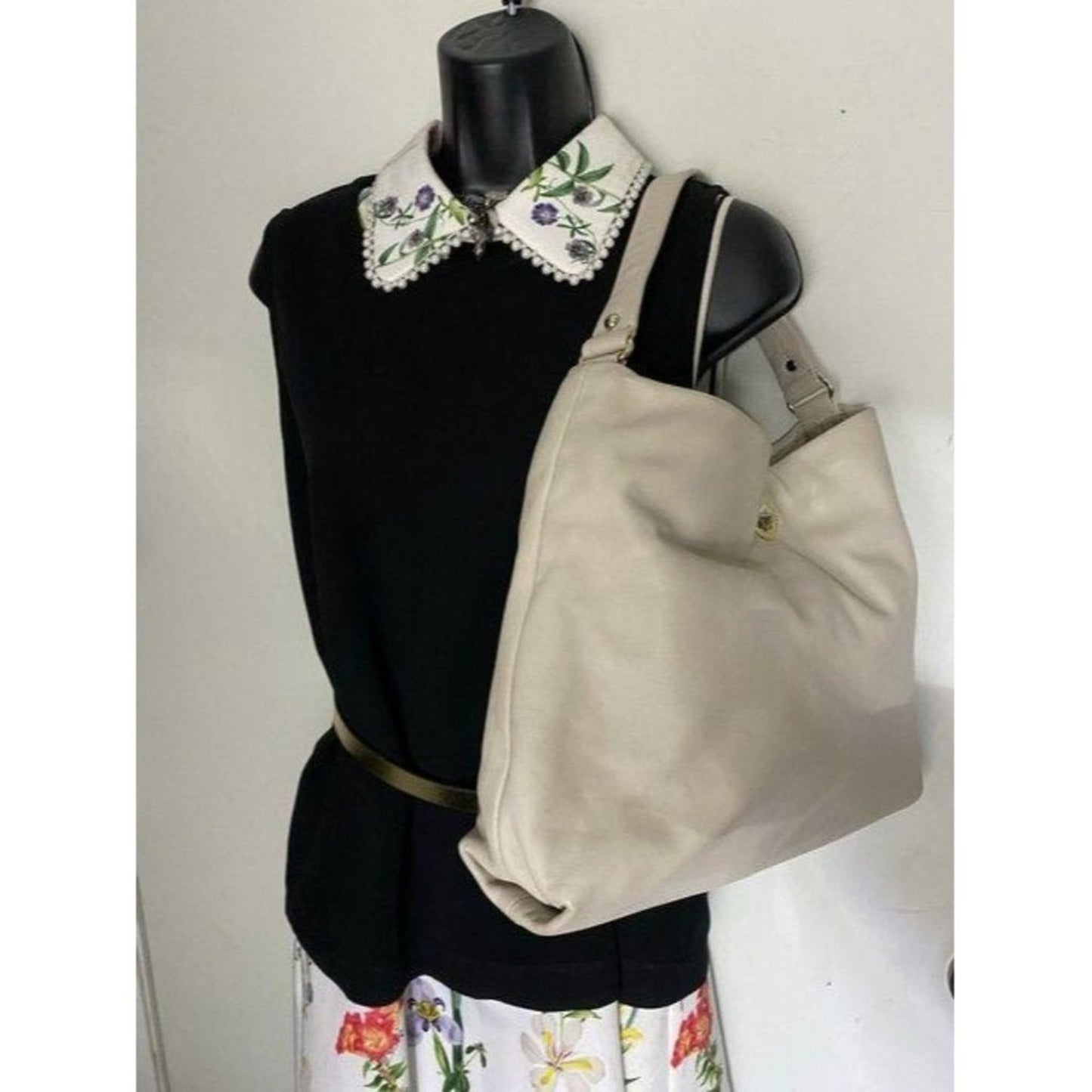 kate spade bag beige leather tote