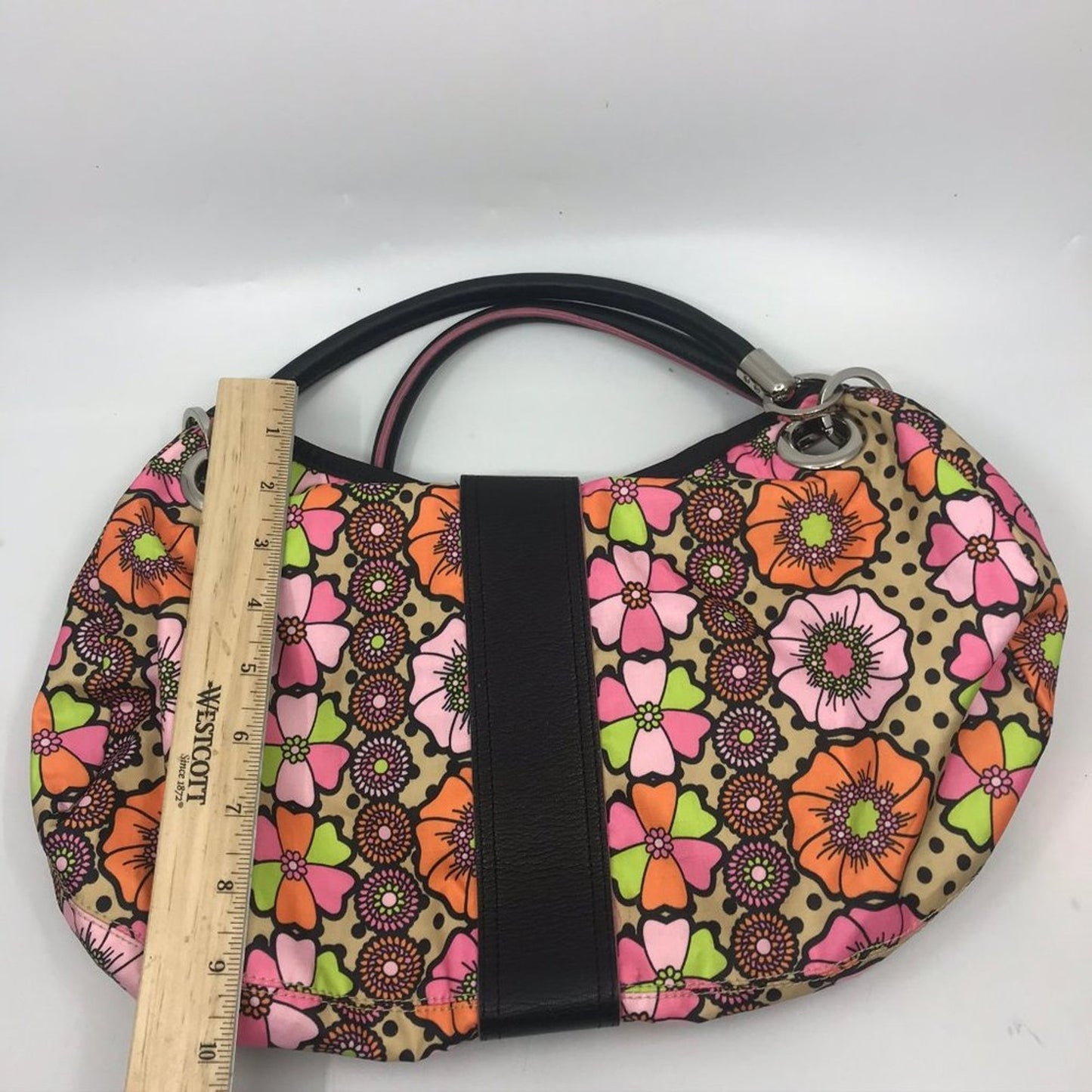 LeSportsac Multicolor Fabric Floral Design Handbag