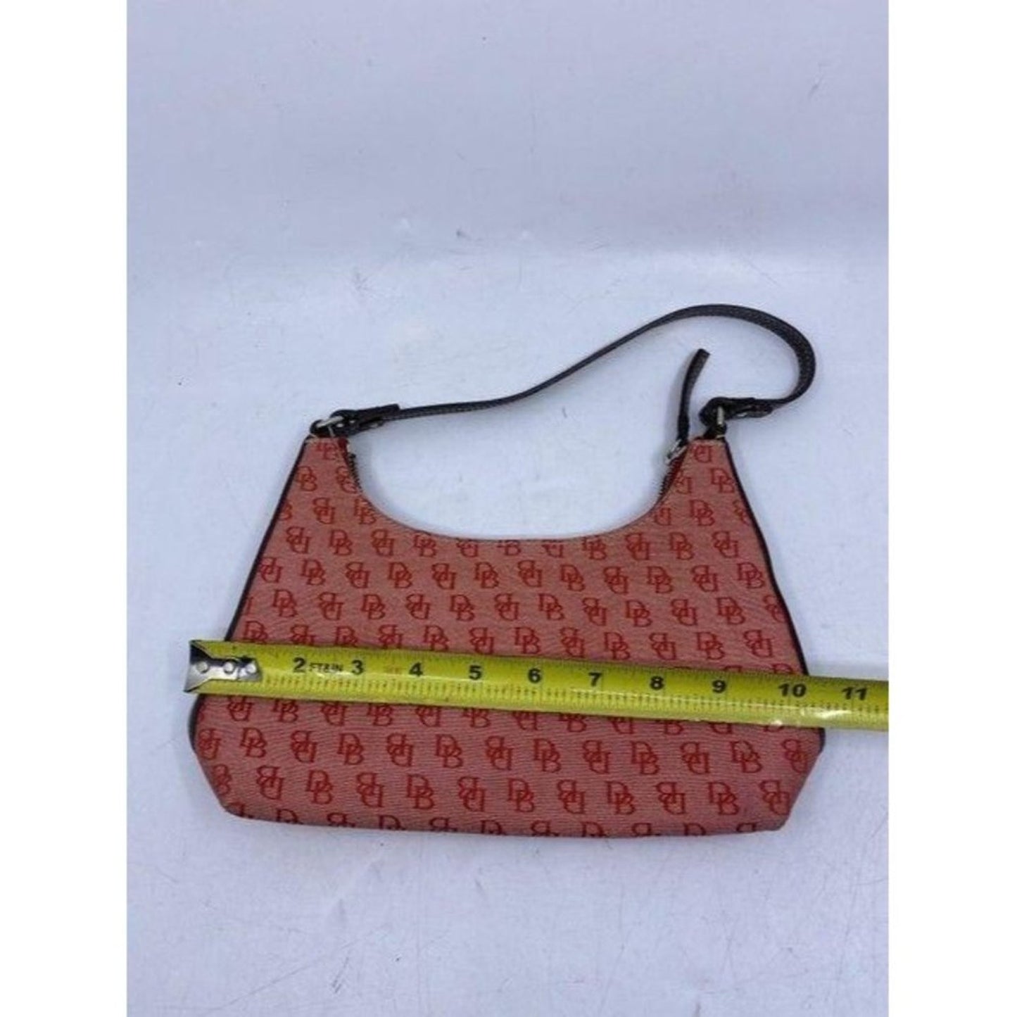 Dooney and Bourke mini purse red fabric hobo bag