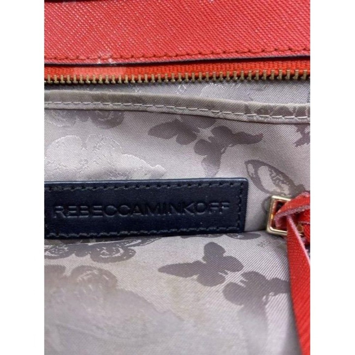 rebecca minkoff red leather cross body bag