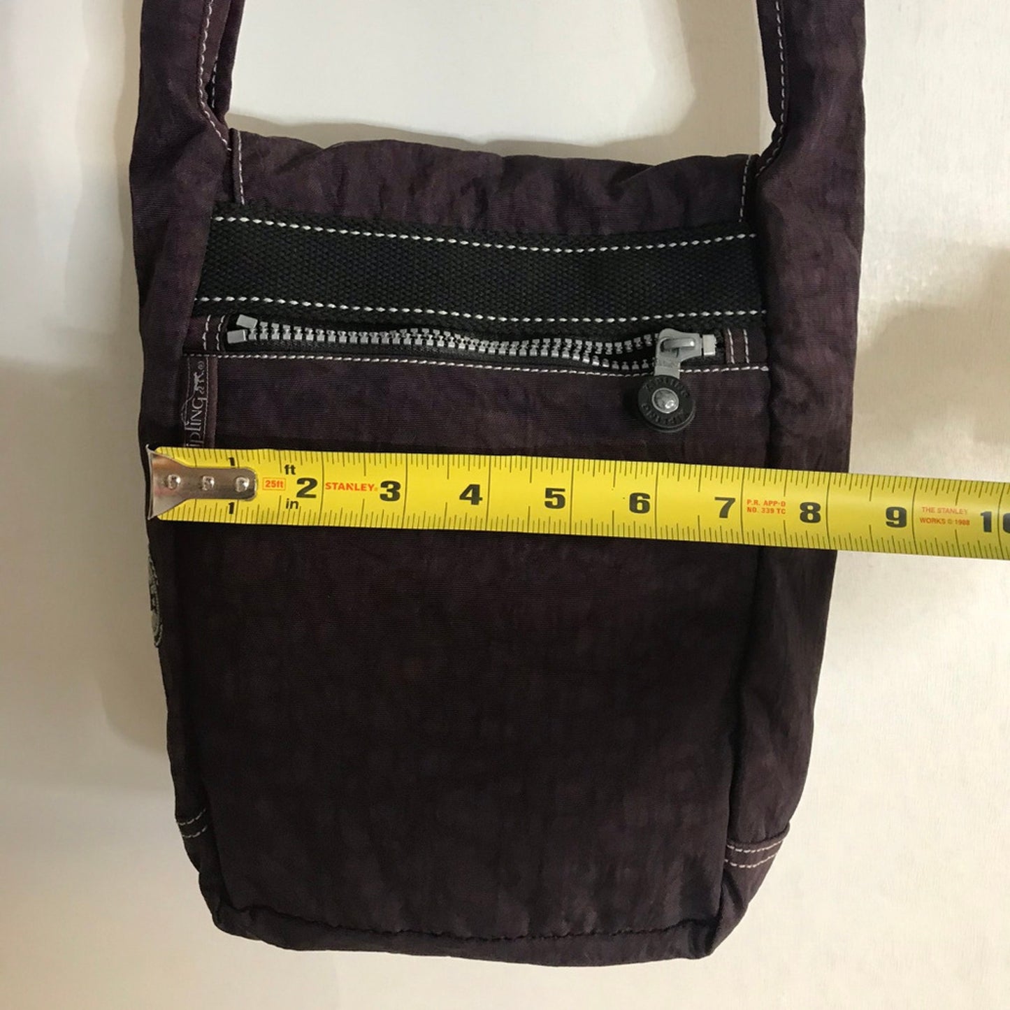 Kipling Dark Brown Nylon Medium Shoulder Bag