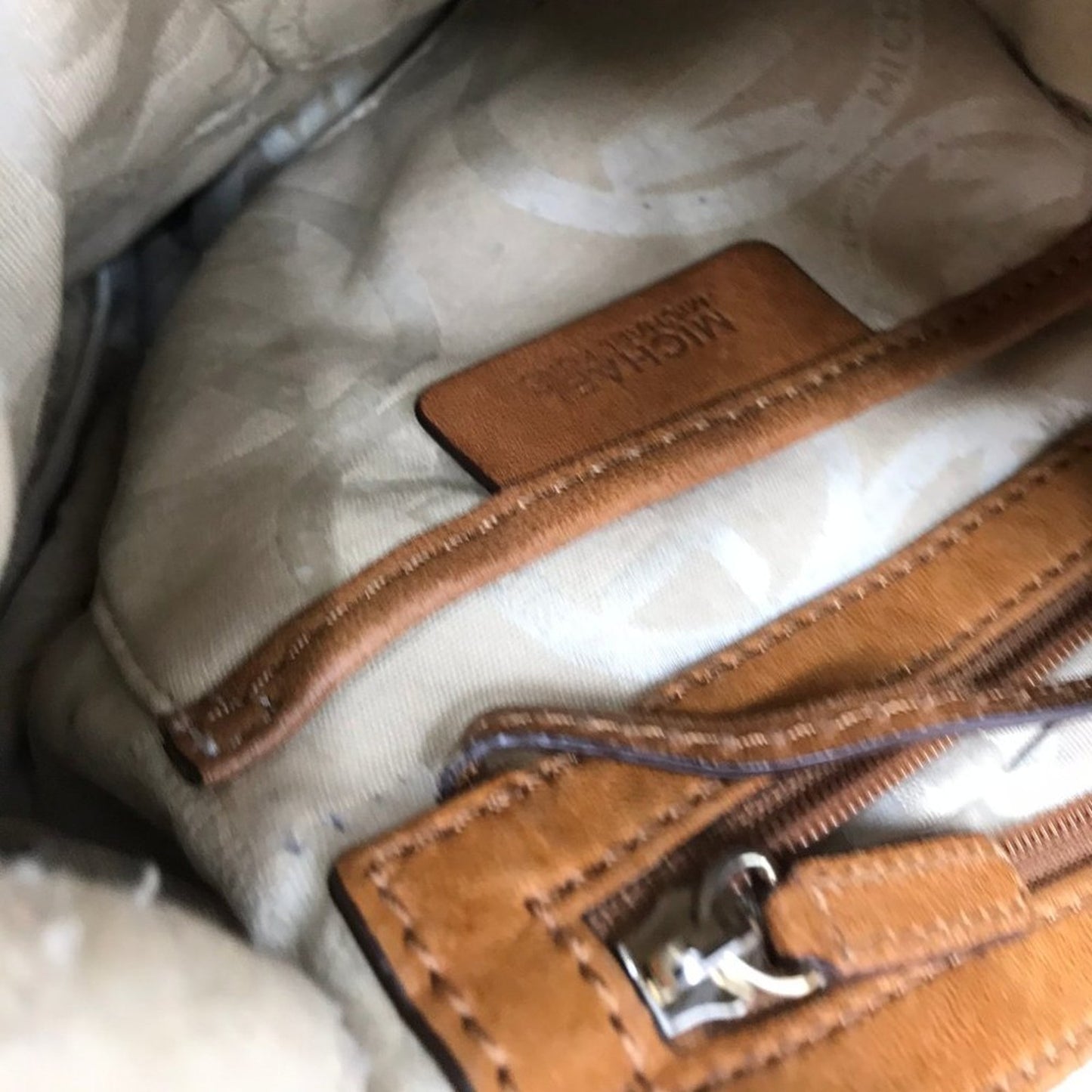 Michael Kors Brown Suede Leather Shoulder Bag