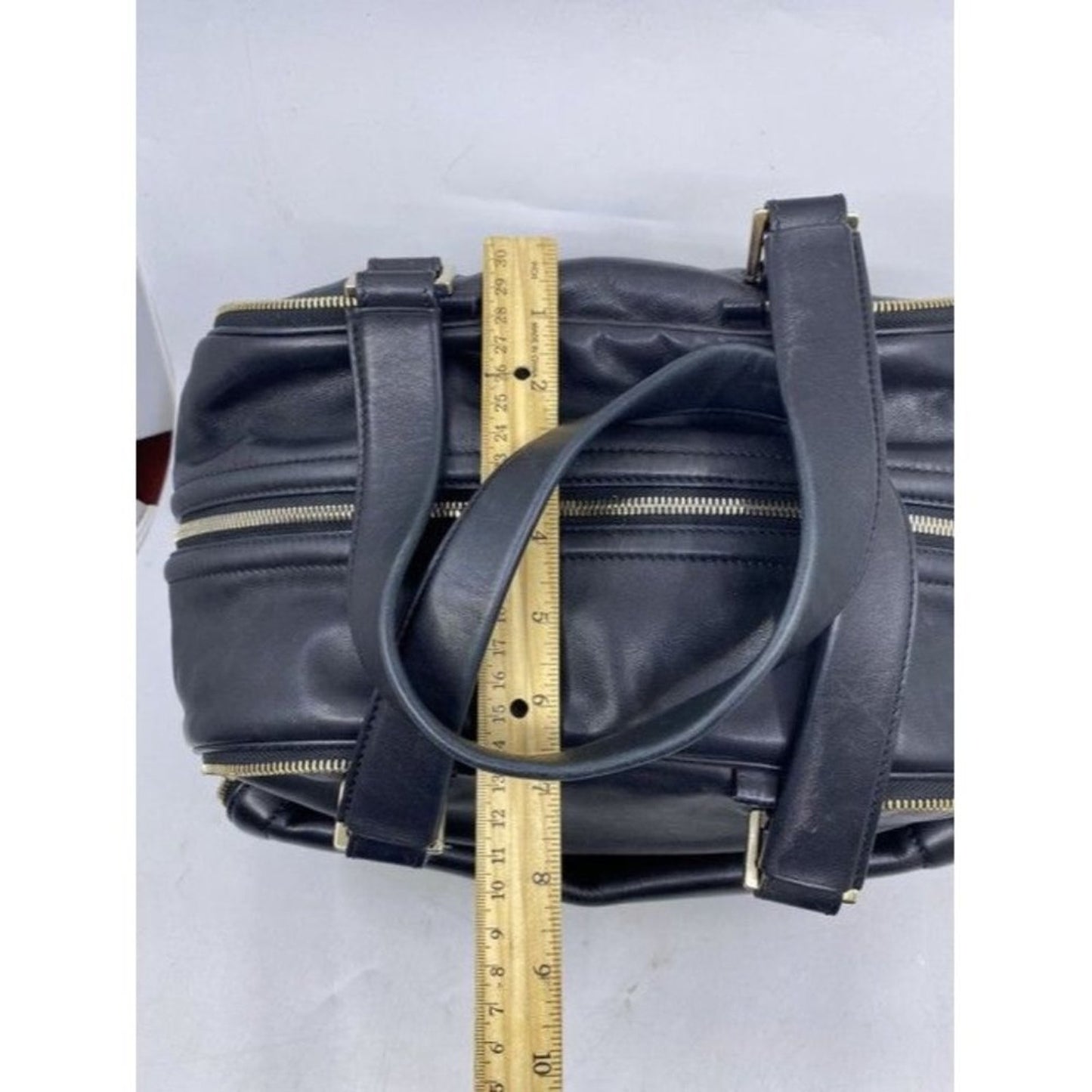 Jimmy Choo Justine Handbag Black Leather Shoulder Bag