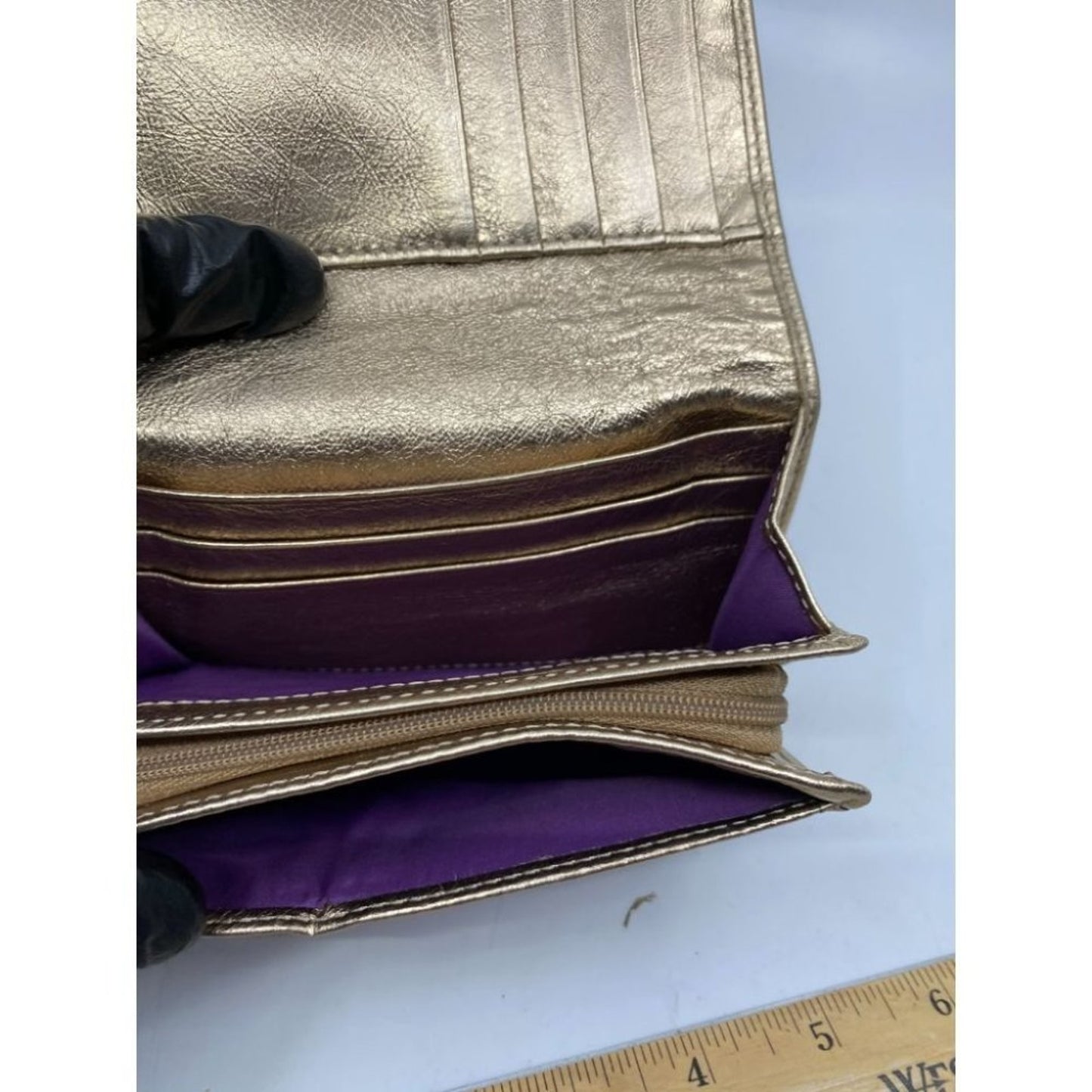Coach Women's Gold Tan Wallet