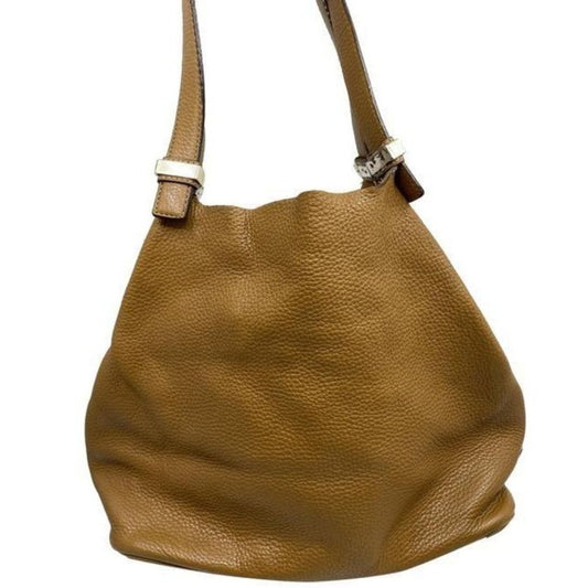 michael kors orange leather shoulder bag