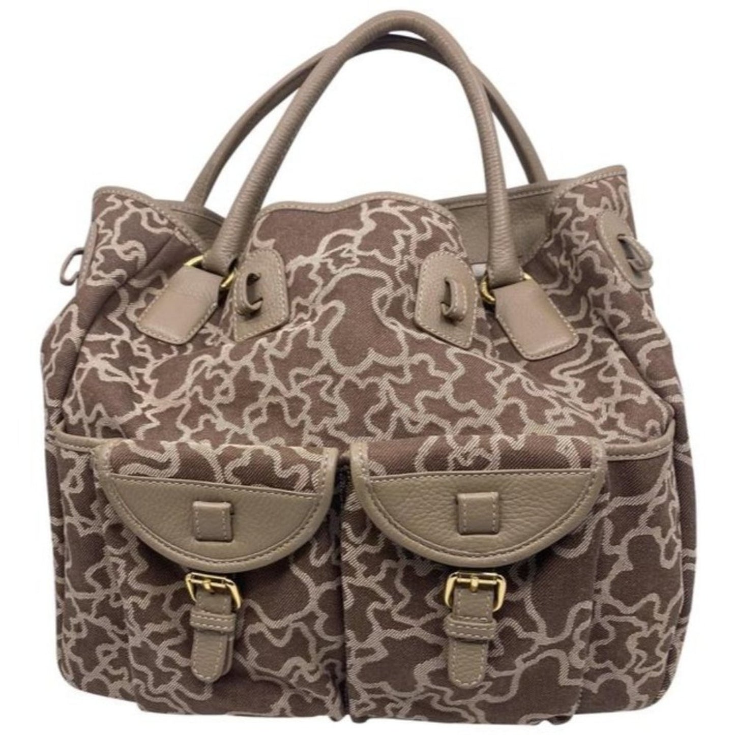 Tous Euc Beige Faux Fur Shoulder Bag