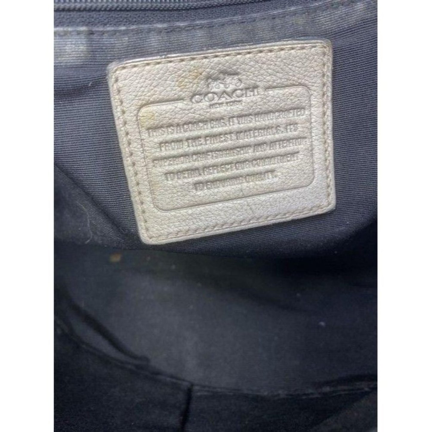 Coach shoulder bag w hand shoulder customized by m