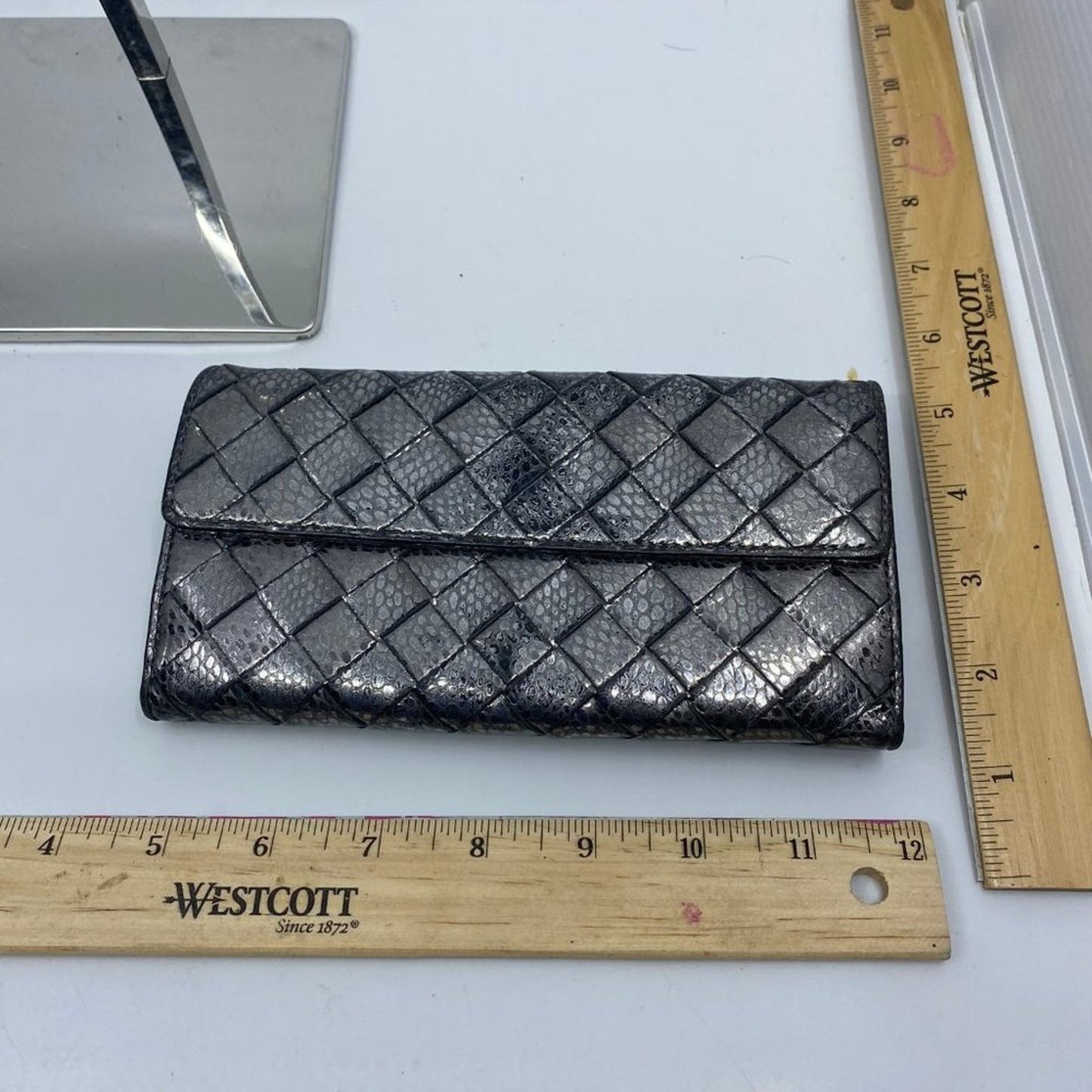 Michael Kors Silver Leather Wallet