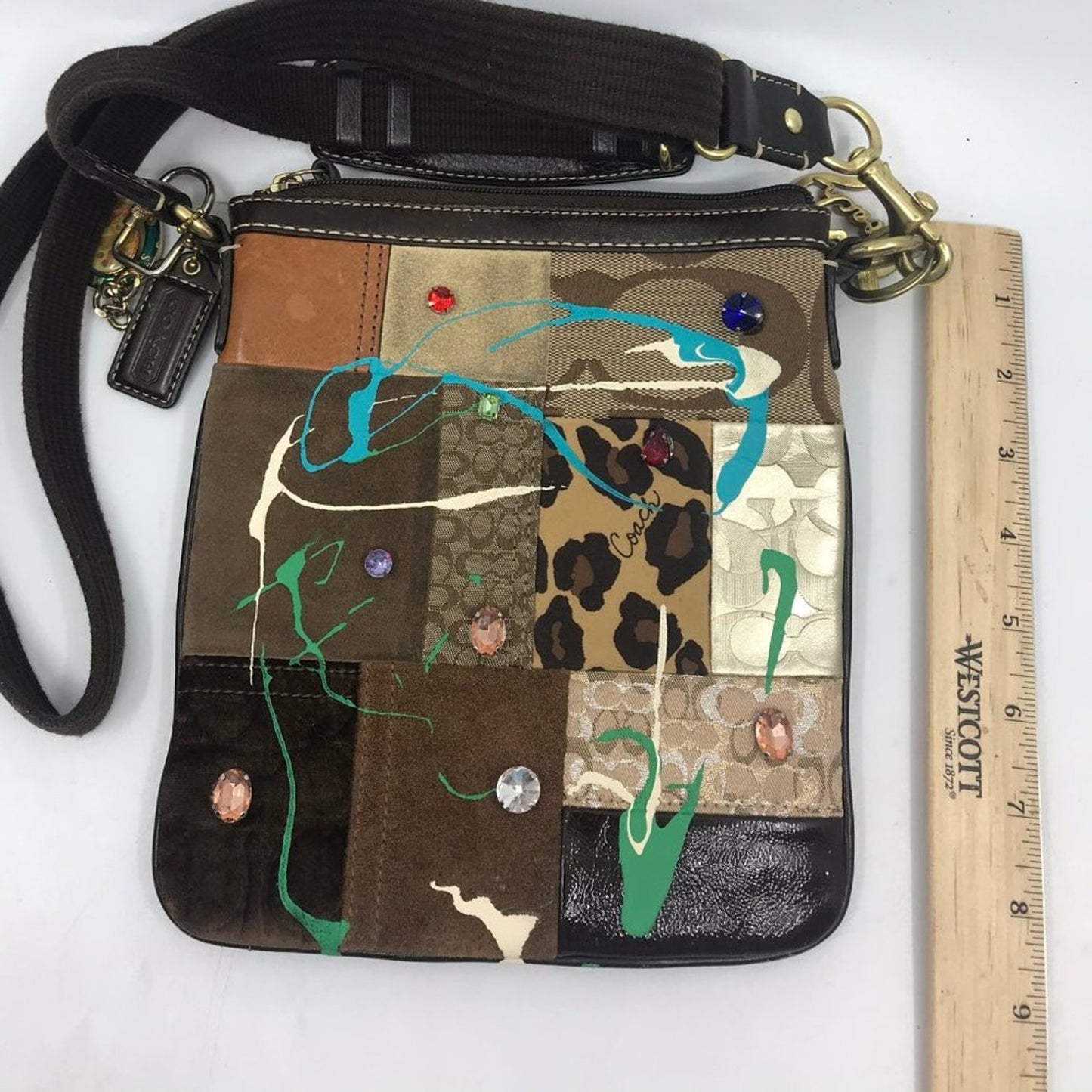 COACH Customized Multicolor Fabric Crossbody Bag