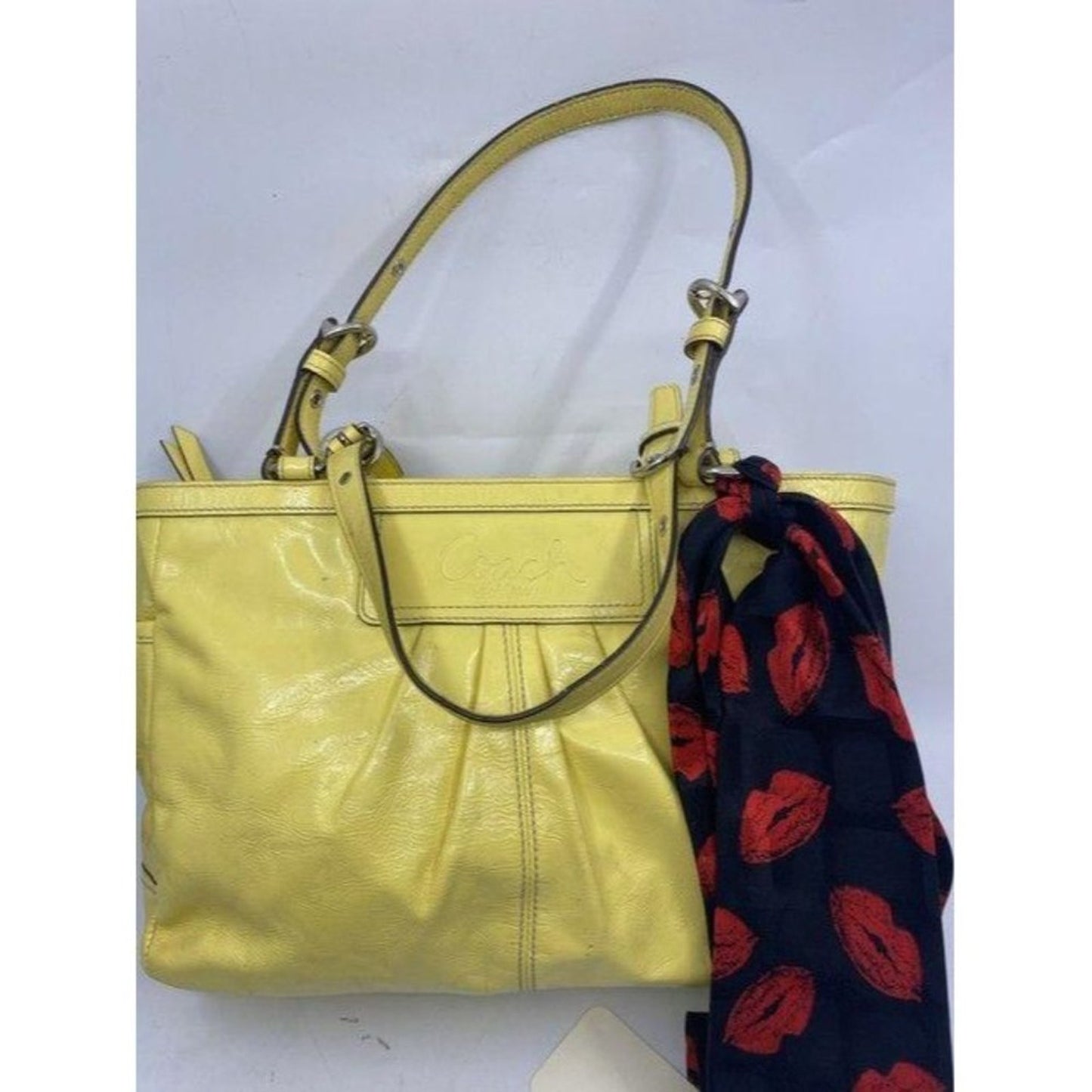 coach w w detachable specialty tie accent yellow s