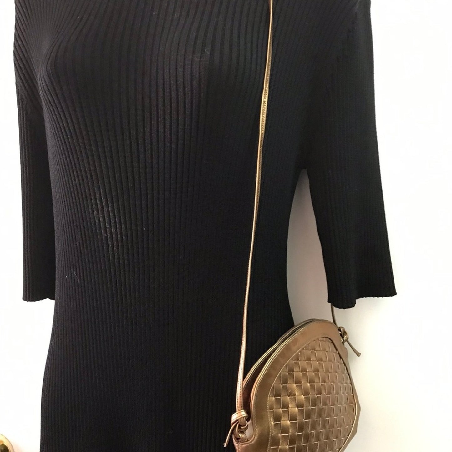 Mr. Jay Vintage leather weave crossbody
