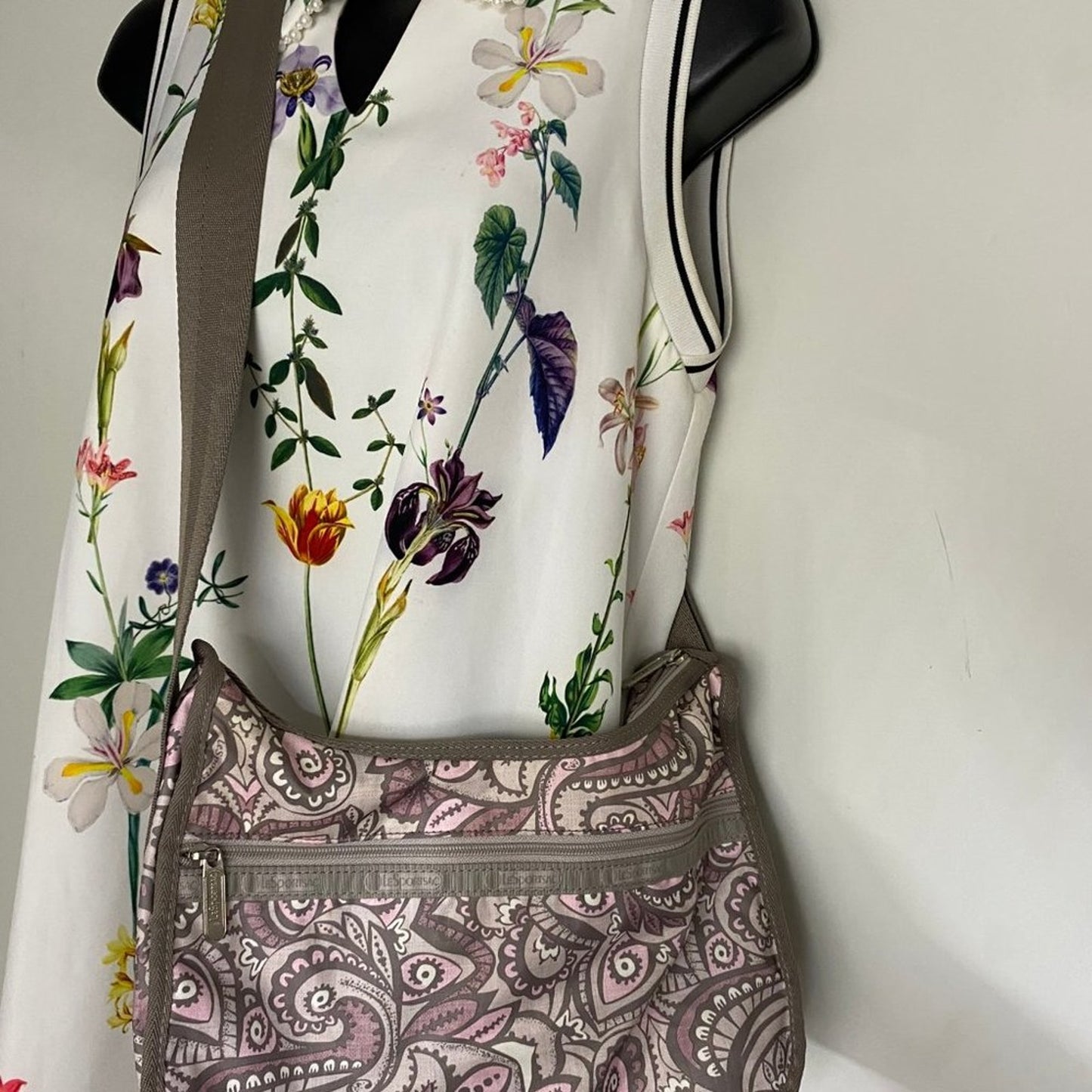 Le Sportsec Mulicolor Nylon Crossbody Bag