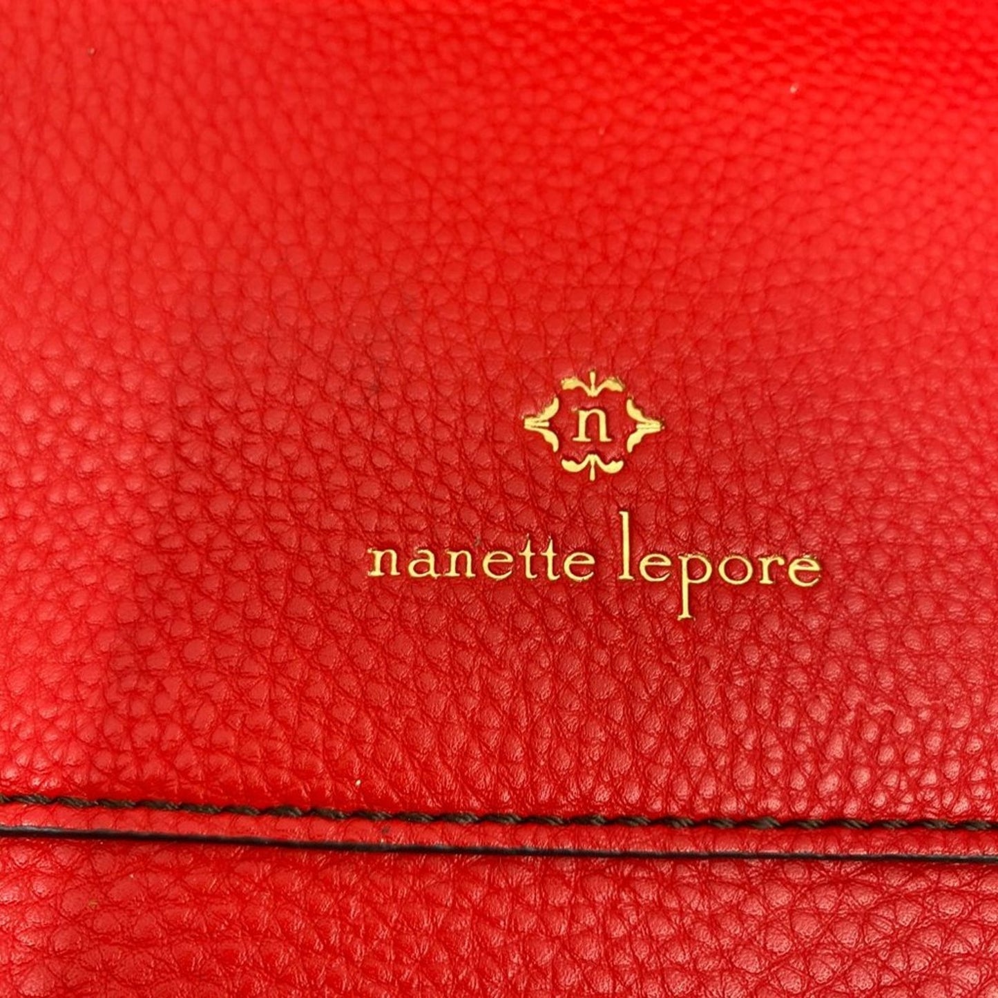 Nanette Lepore Red Leather Shoulder Bag
